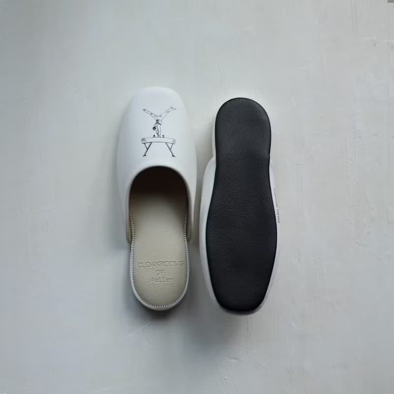 CLOAKROOMS OF .Fuller 室內拖鞋 設計款-體操人 黑/白