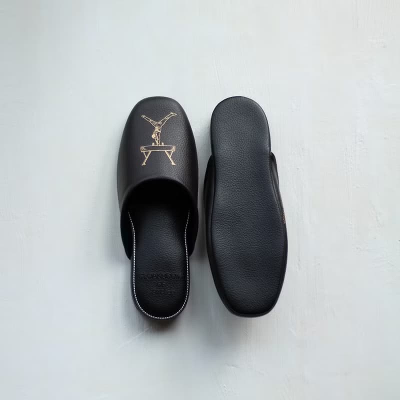 CLOAKROOMS OF .Fuller 室內拖鞋 設計款-體操人 黑/白