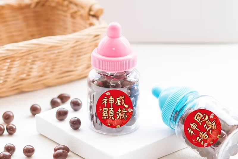 三太子 小奶瓶糖果  米果巧克力  Q版神明祝壽 聖誕千秋