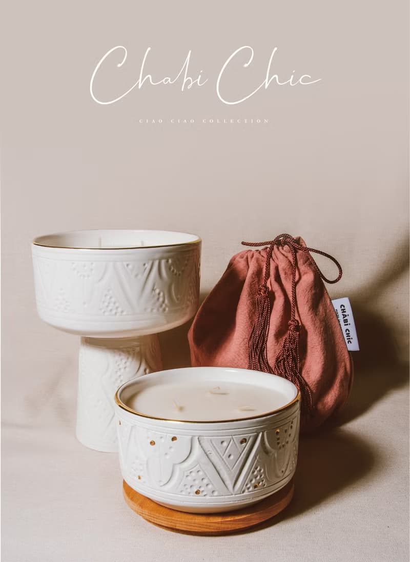 CHABI CHIC 手工鍍金點點雕刻香氛蠟燭