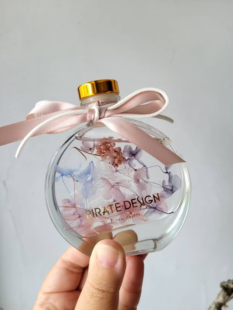 海藏設計│水中精靈。浪漫粉藍浮游花禮  姊妹禮 交換禮物 聖誕禮