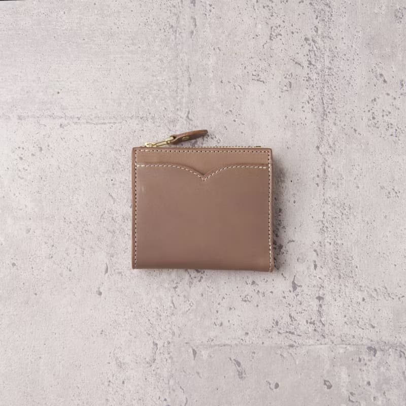 V拉鍊短夾 V Zipper Wallet / 象灰 Grey