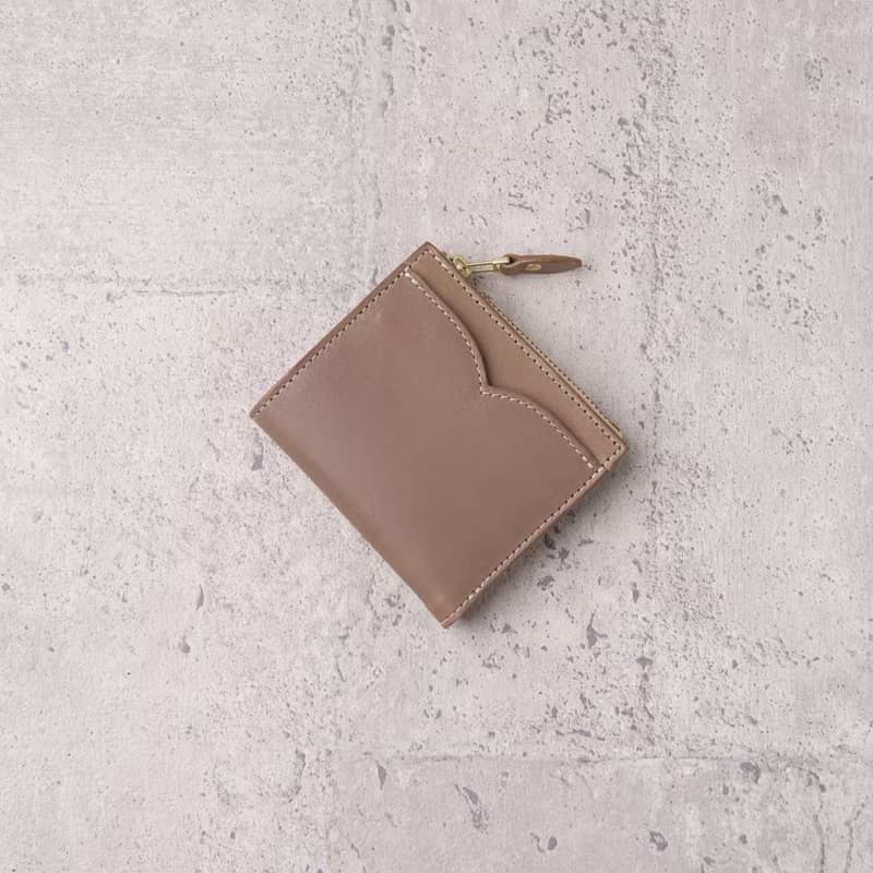 V拉鍊短夾 V Zipper Wallet / 象灰 Grey