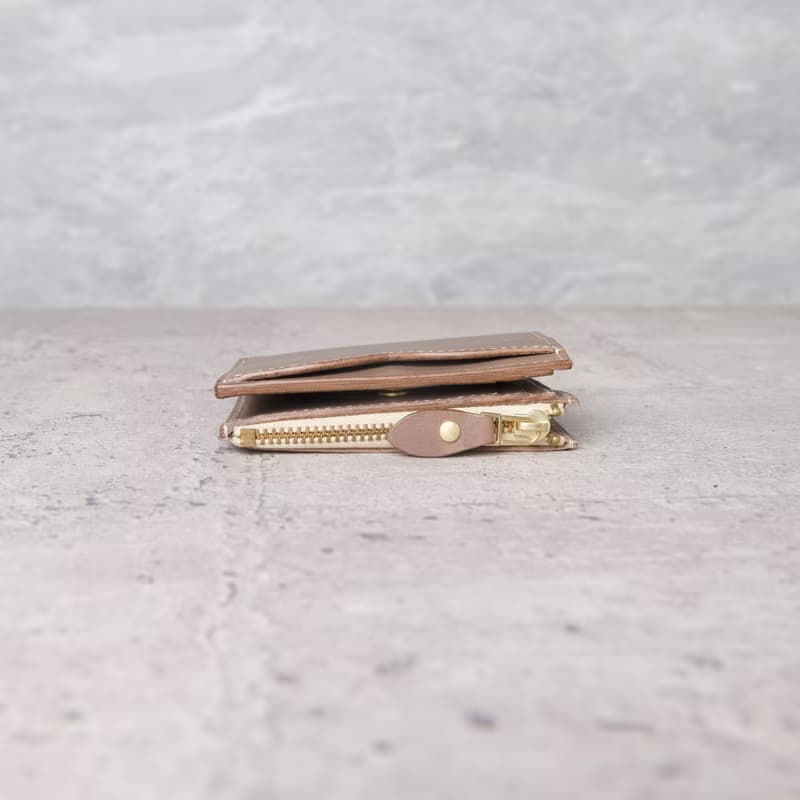 V拉鍊短夾 V Zipper Wallet / 象灰 Grey