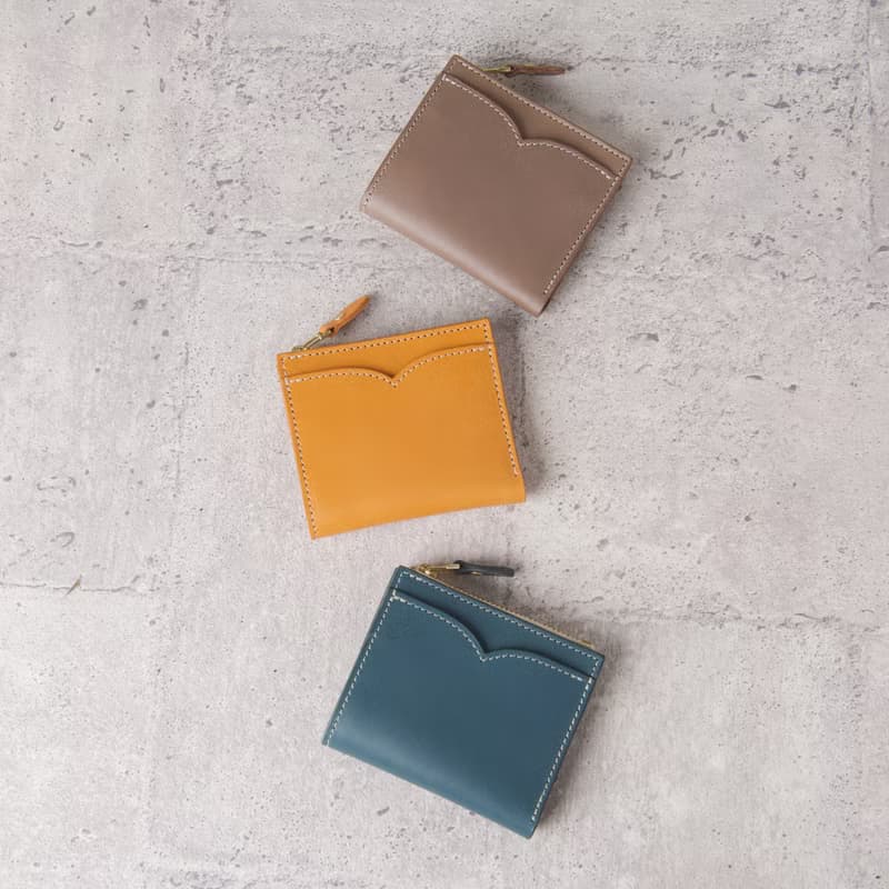 V拉鍊短夾 V Zipper Wallet / 象灰 Grey