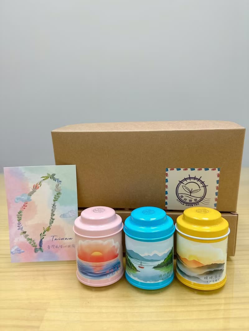 【曉時聊聊】三入綜合小茶禮盒組(牛皮盒)