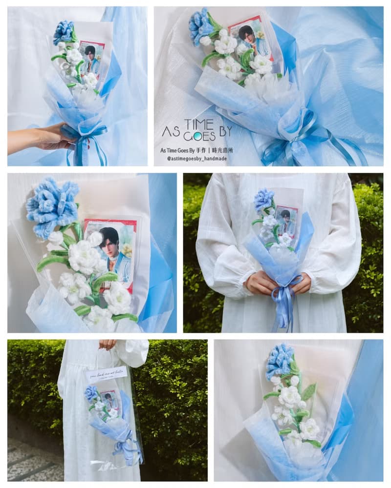 獵人小姐的婚約 深情之約 主題概念手作毛根花束贈1ml Evol試香瓶