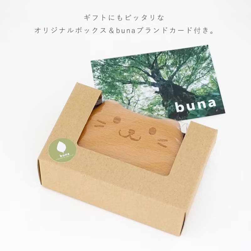 天然櫸木製 動物形狀便當盒 300ml / 小狗、貓咪、小熊三款