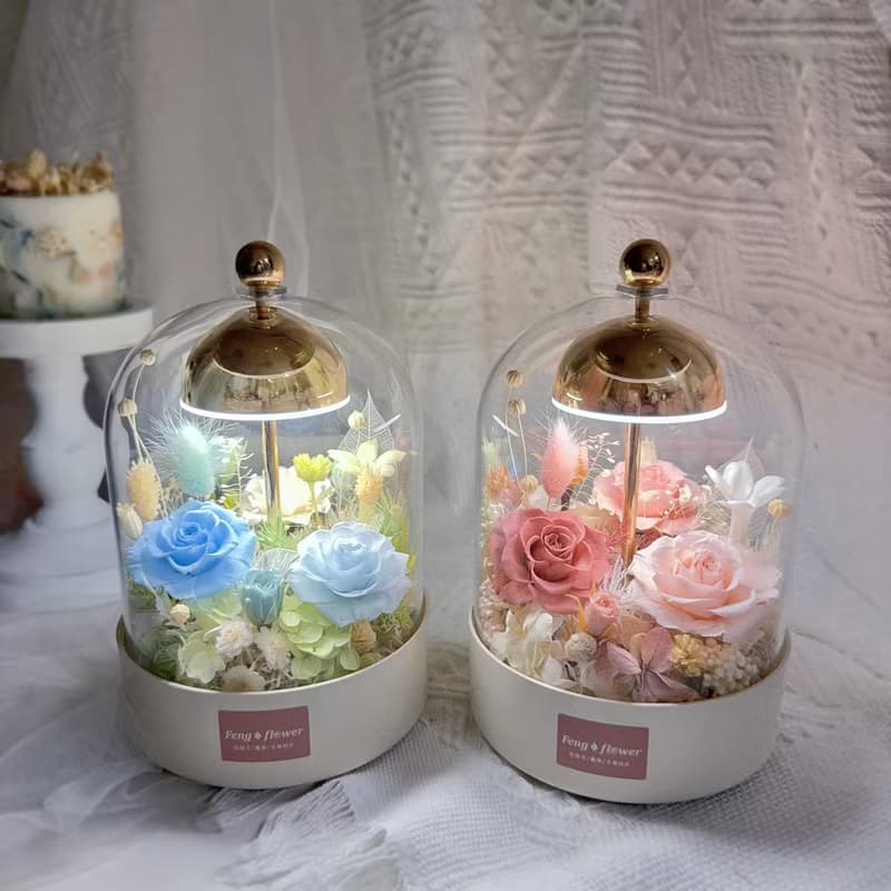 FengFlower 【永生風鈴檯燈花】乾燥花/永生花/送禮