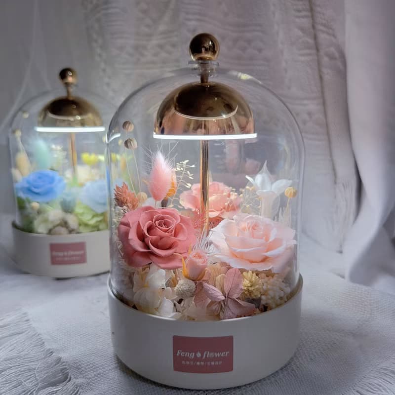 FengFlower 【永生風鈴檯燈花】乾燥花/永生花/送禮