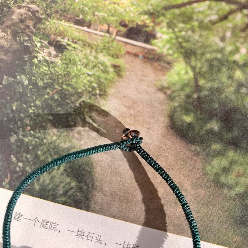 售完供欣賞 一硯春。天然翡翠復古編織手繩古風玉石禪意手鏈