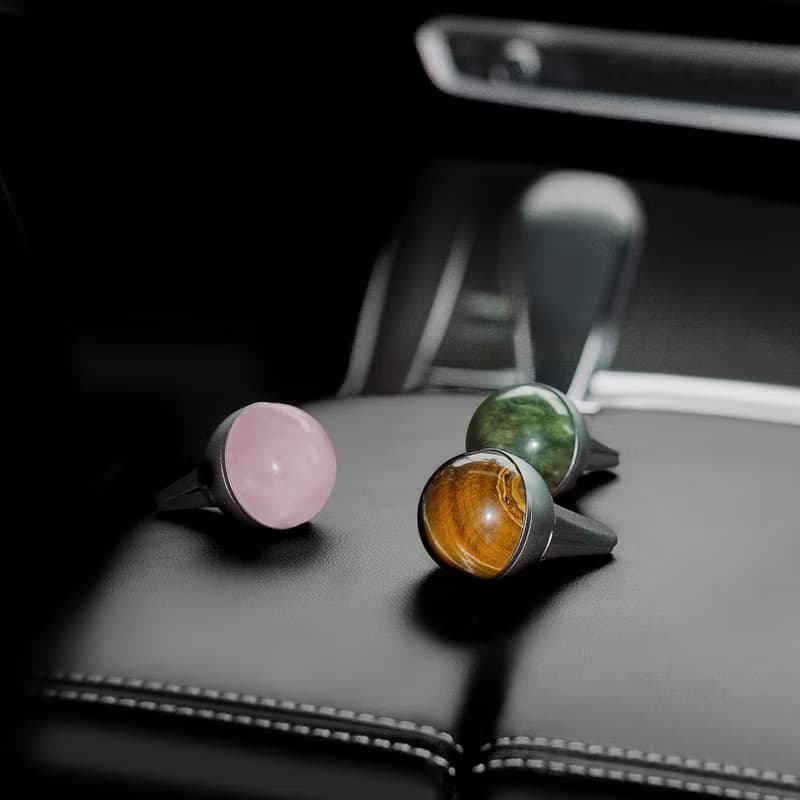 【官方總代理】英國L'Original能量晶石車用香氛禮盒-桃心粉晶