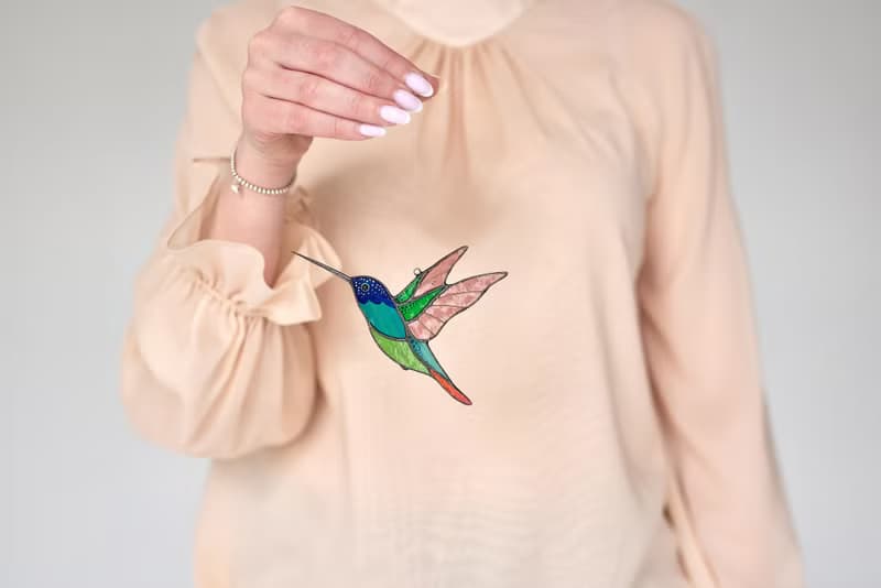 彩色玻璃蜂鳥窗飾、喬遷禮物、現代裝飾