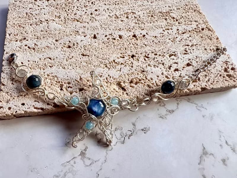 金屬編織手作手鍊—海星