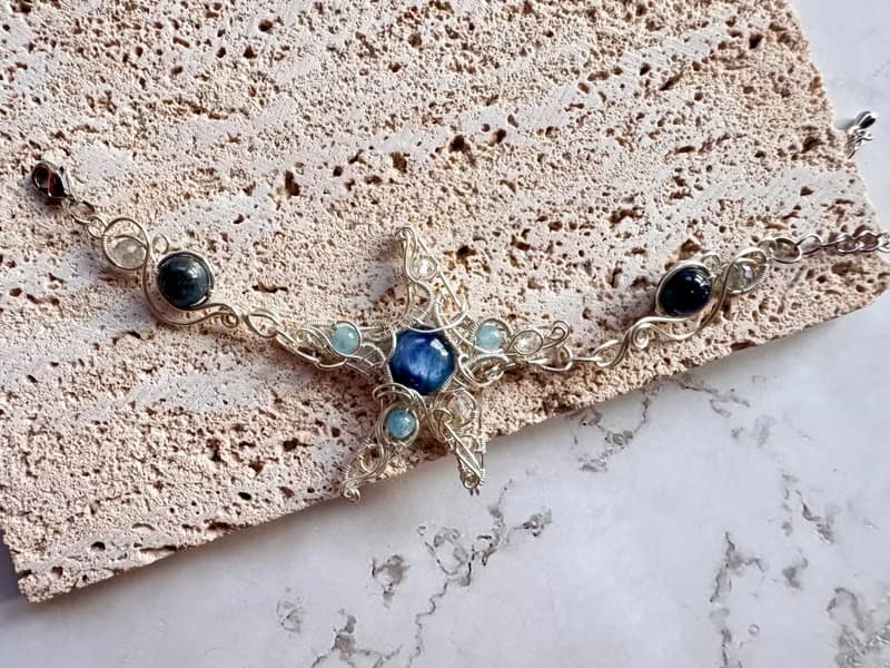 金屬編織手作手鍊—海星