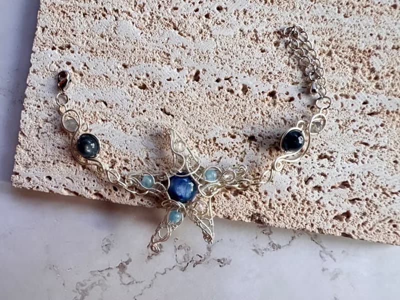 金屬編織手作手鍊—海星