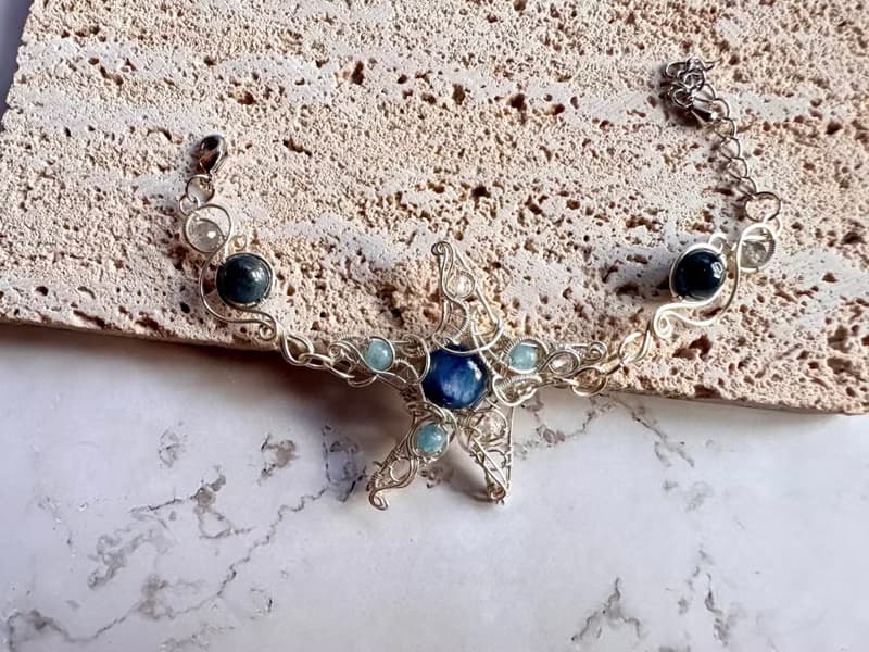 金屬編織手作手鍊—海星