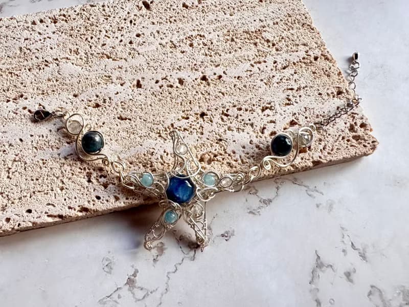 金屬編織手作手鍊—海星