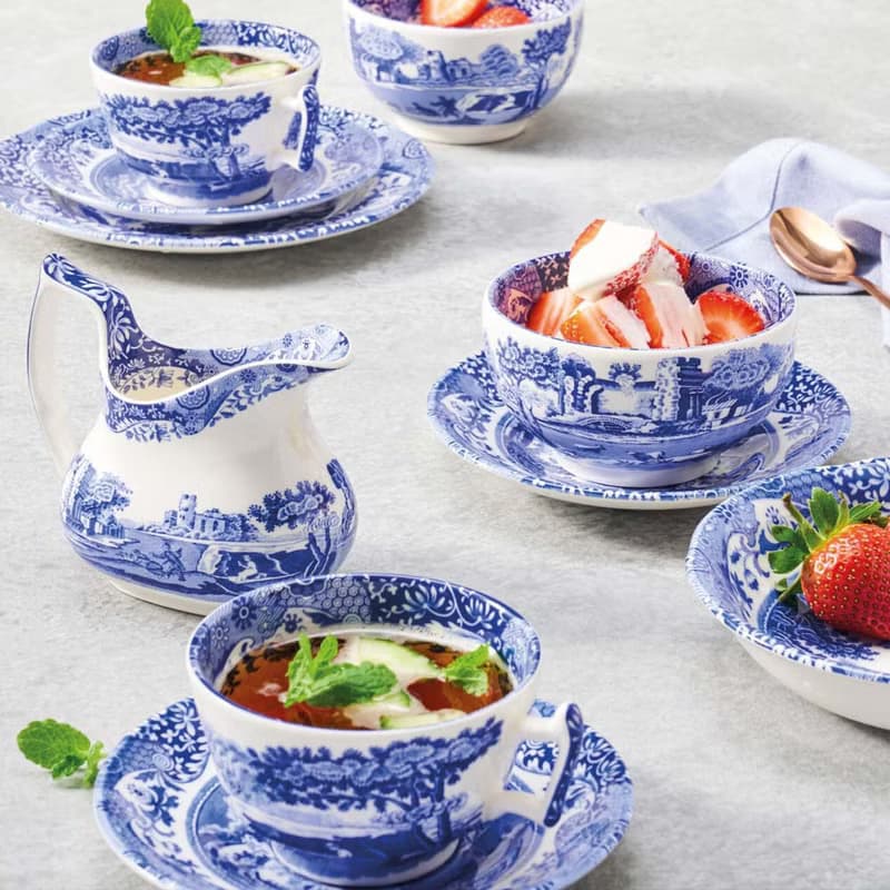 Spode 義大利藍280ML早餐杯盤組