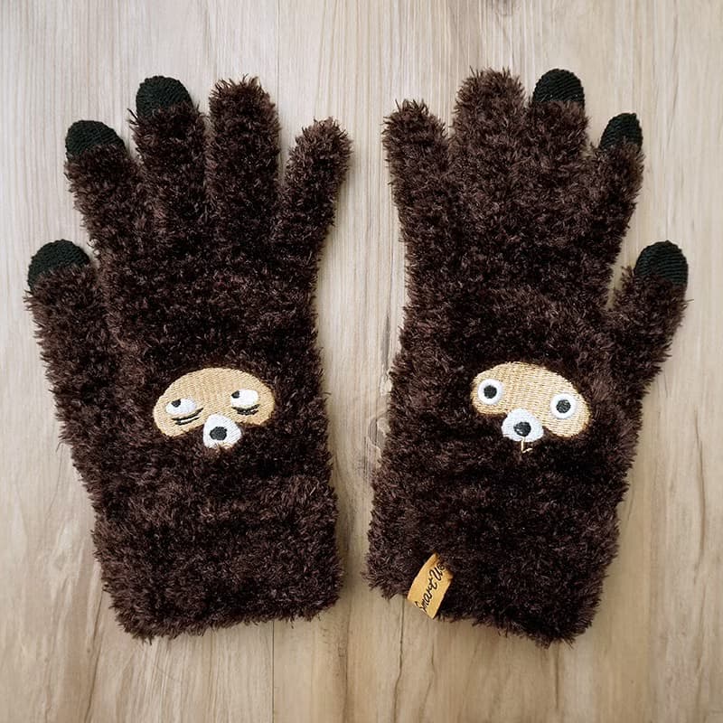 呆萌貍 觸控手套