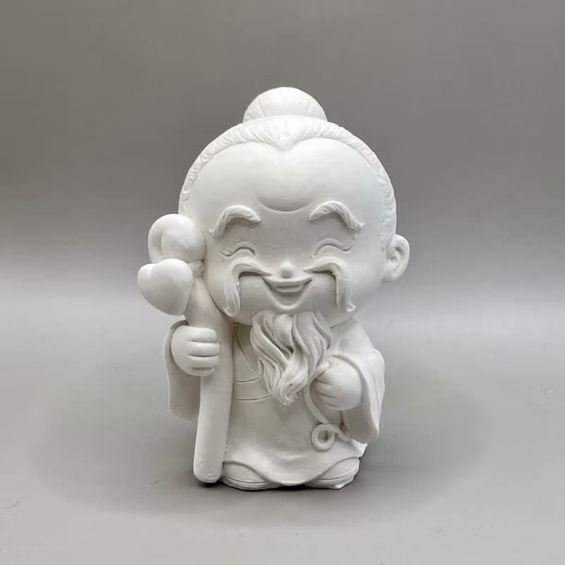 五行水晶能量礦石擴香 淨念吉祥小佛月下老人- 小盤組含精油選項