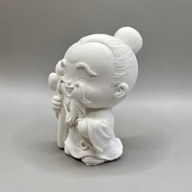 五行水晶能量礦石擴香 淨念吉祥小佛月下老人- 小盤組含精油選項