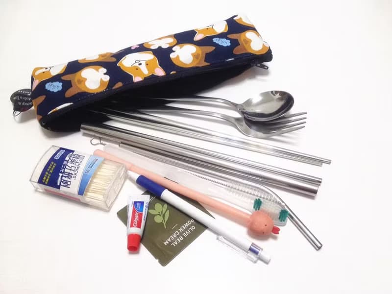 大食怪環保收納袋-科基屁屁(藍色)