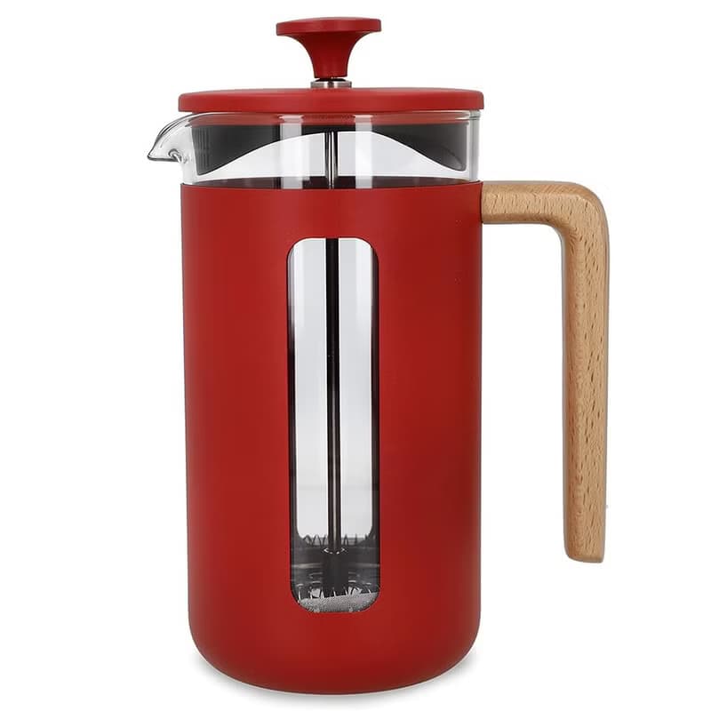 La Cafetiere / 皮薩不鏽鋼濾壓壺 / 紅色