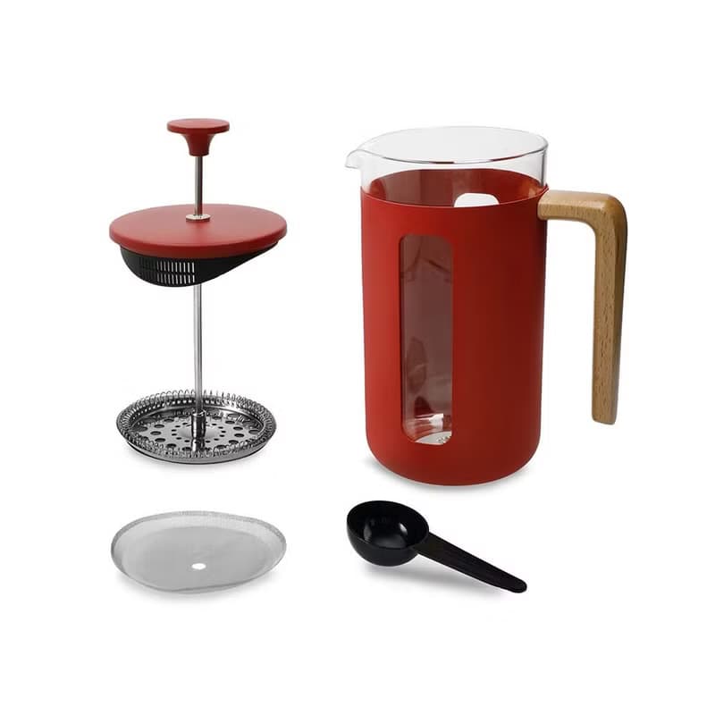 La Cafetiere / 皮薩不鏽鋼濾壓壺 / 紅色