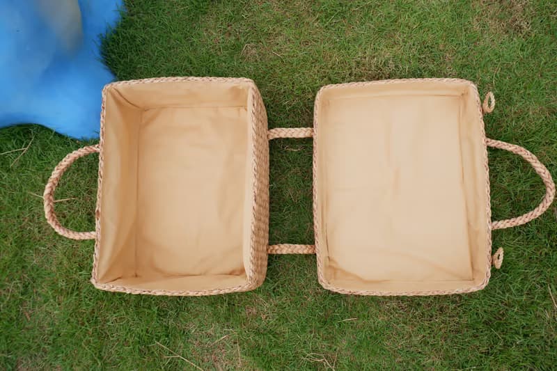 Travel bag Woven bag Water hyacinth woven bag