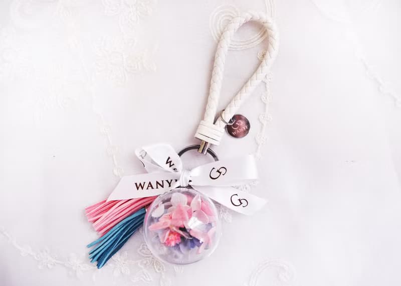 Goody bag 不凋花鑰匙圈(夢幻色系) 乾燥花 伴娘禮物 婚禮小物教