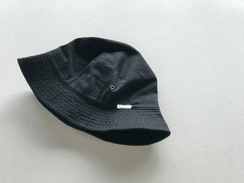 Hand embroidery / Cotton Hat / black / unisex