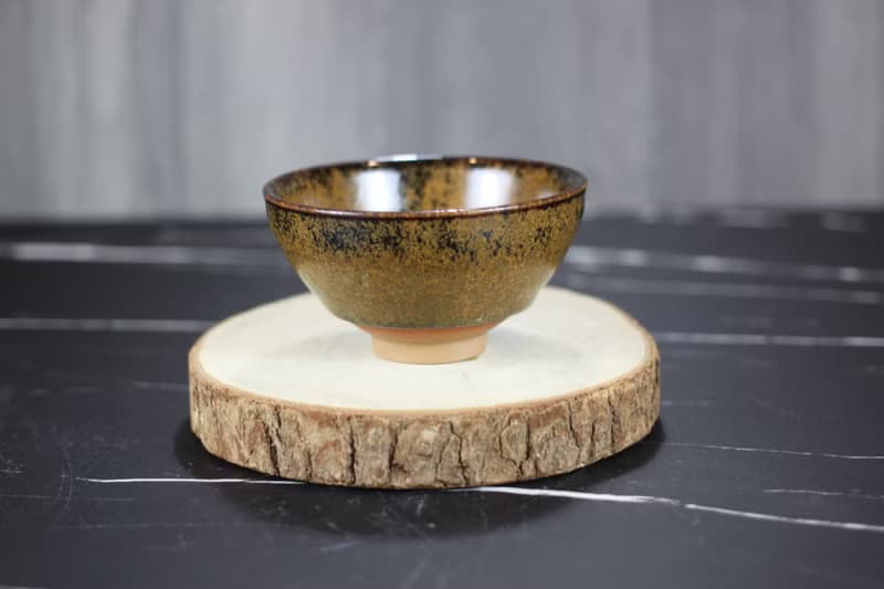 【送禮好物】落葉 天目釉茶杯 茶碗 鶯歌陶藝名家葉敏祥作品