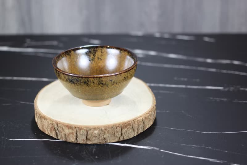 【送禮好物】落葉 天目釉茶杯 茶碗 鶯歌陶藝名家葉敏祥作品