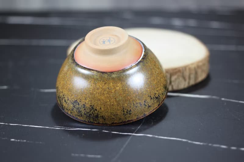 【送禮好物】落葉 天目釉茶杯 茶碗 鶯歌陶藝名家葉敏祥作品