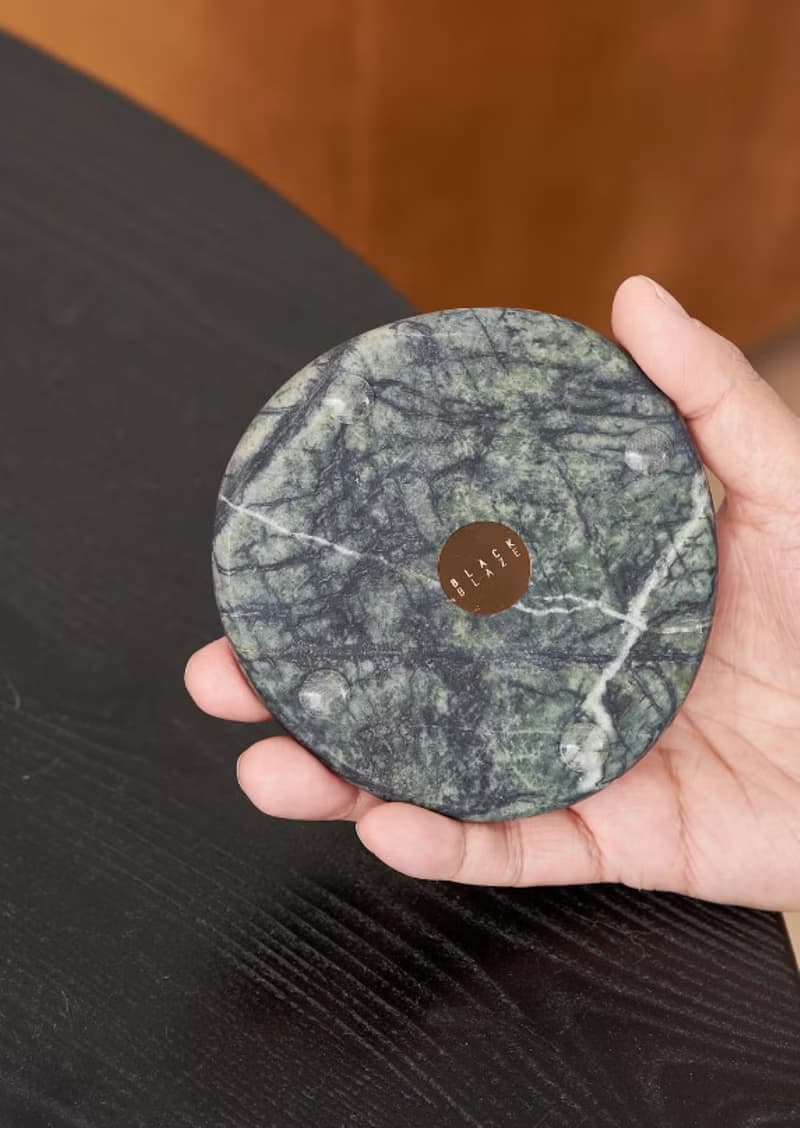 石杯墊兩件組 雨林綠