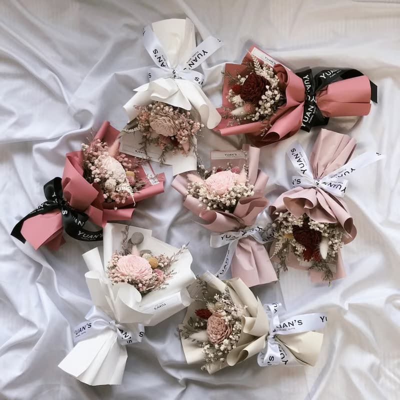 情人節花束 畢業花束 生日禮物 擴香花束 永生花 韓式 簡約花束