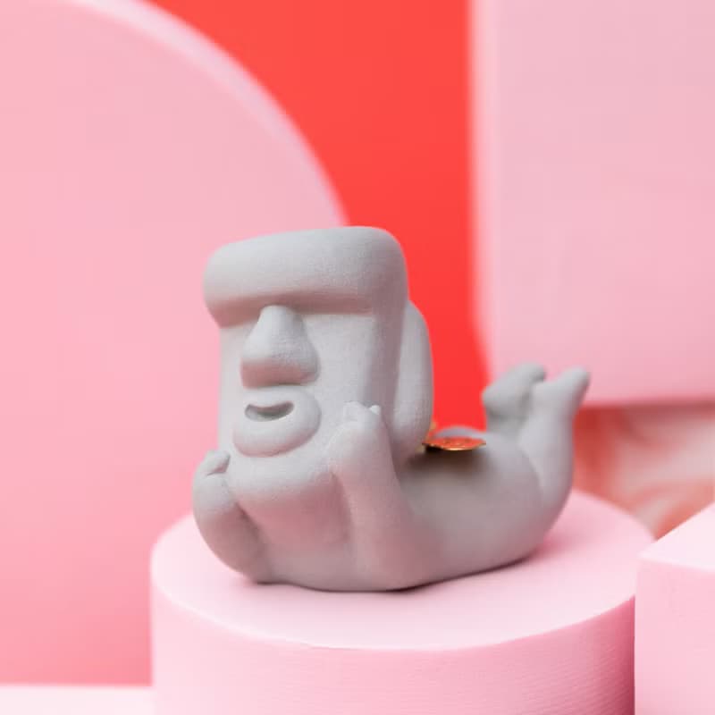 【快速出貨】雙倍的愛 摩艾小天使 擴香石 交換禮物