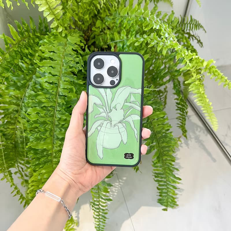 pet plant green Epoxy bumper case