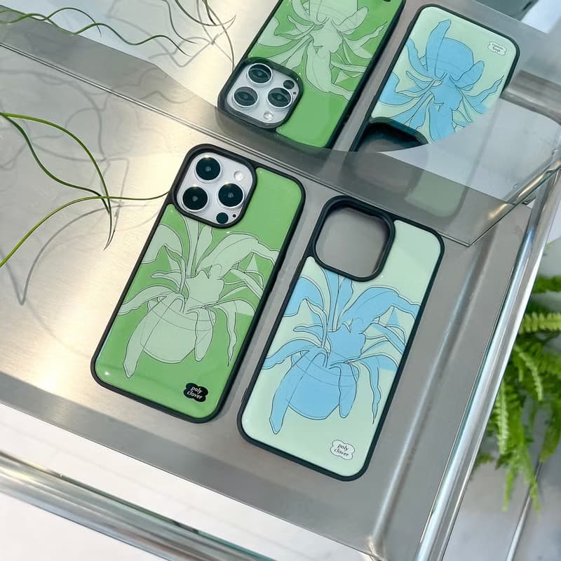 pet plant green Epoxy bumper case