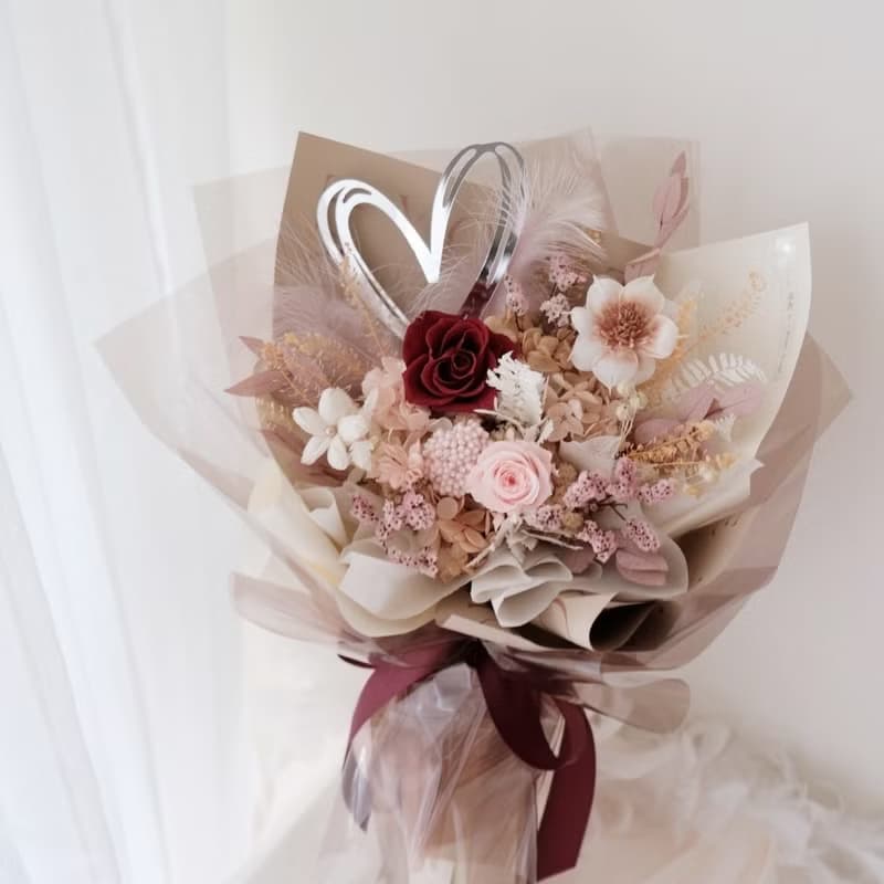心動時刻 戀愛中最經典的紅粉色 / 七夕花束 情人節禮物 求婚花束