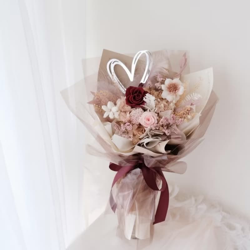 心動時刻 戀愛中最經典的紅粉色 / 七夕花束 情人節禮物 求婚花束