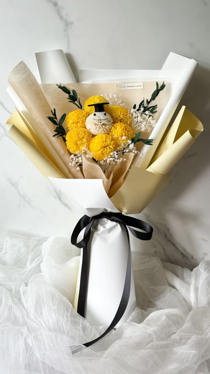 【花曖】太陽花畢業花束