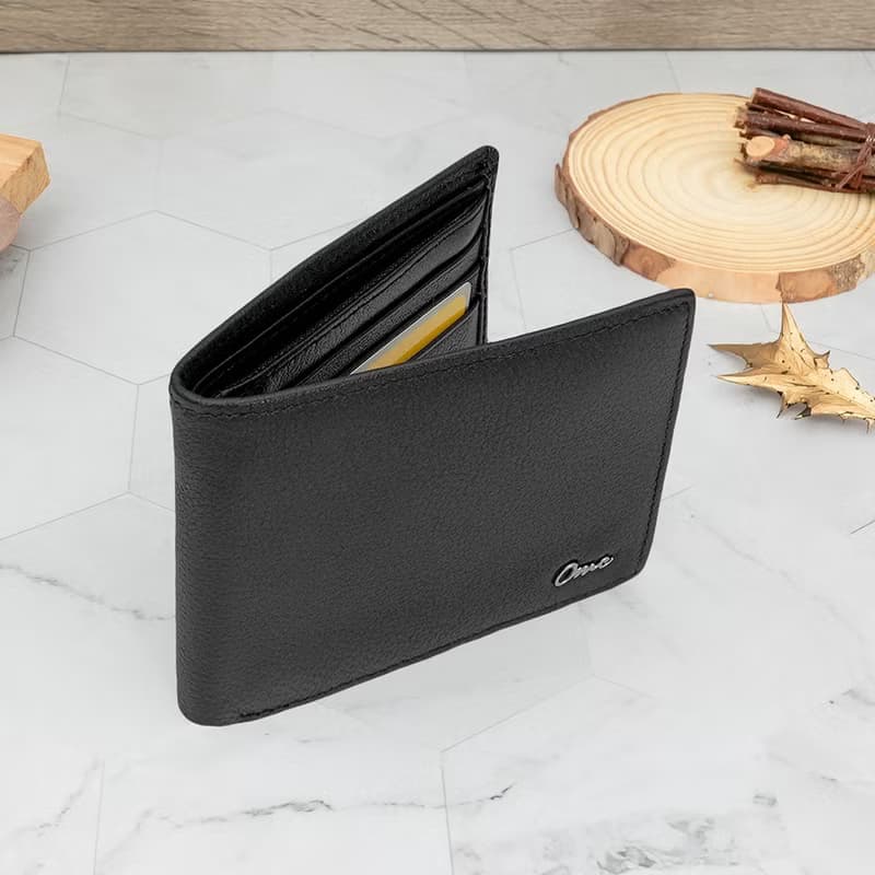 8卡簡約牛皮短夾29805