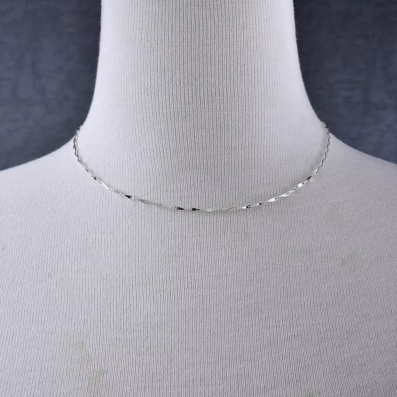 細瓜子鍊 (1.5mm寬) 925純銀