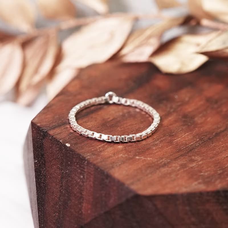 任選3件999 經典威尼斯 純銀鍊戒 女戒 軟戒指 多款戒圍 可當尾戒