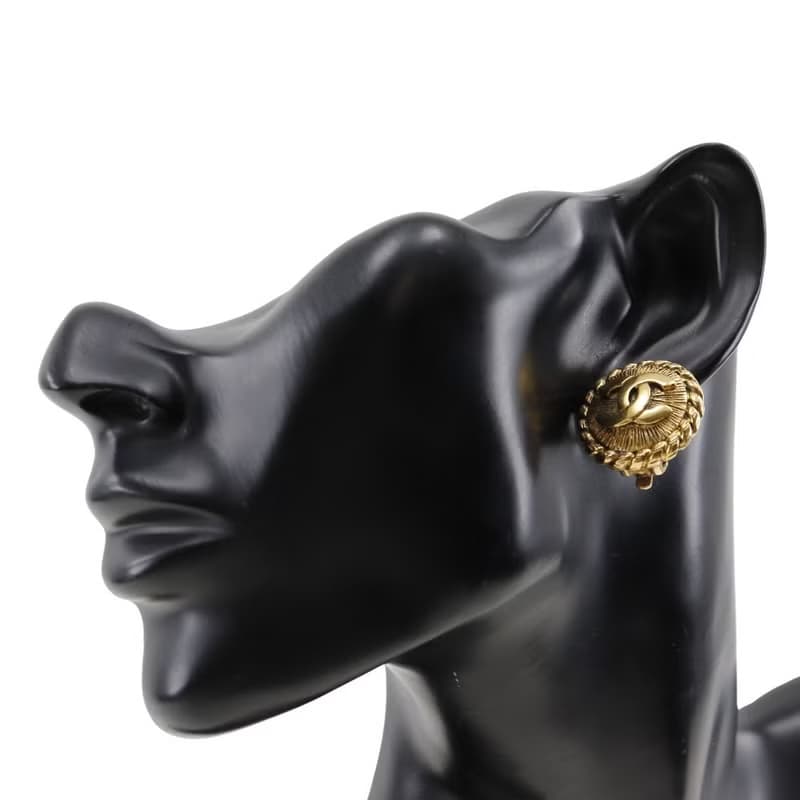 【日本直送】シャネル CHANEL ココマーク イヤリング 金メッキ 約16.0g レディース【中古】