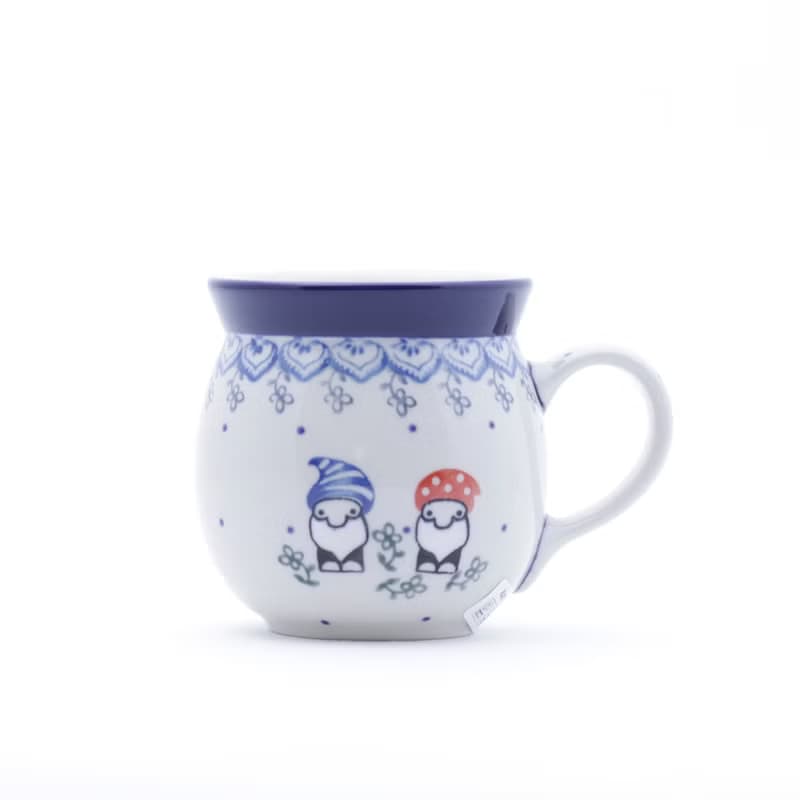 波蘭陶 禮盒包裝 胖胖杯 馬克杯-250ml-高6.5-森林中的小矮人