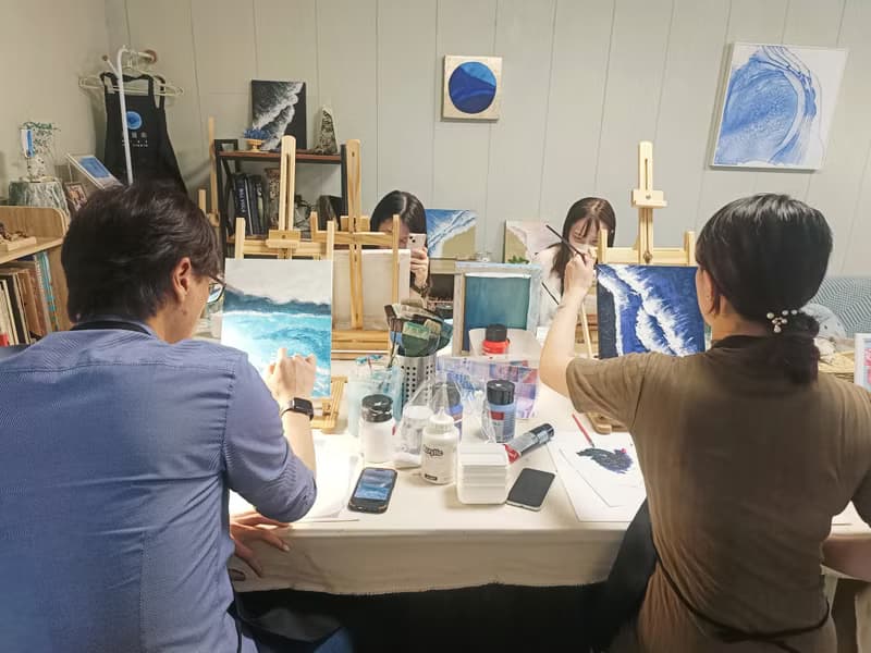 【體驗】幻耀食環銀箔銀河 原畫 療癒 風景 掛畫 擺飾裝飾 禮物 體驗 畫畫