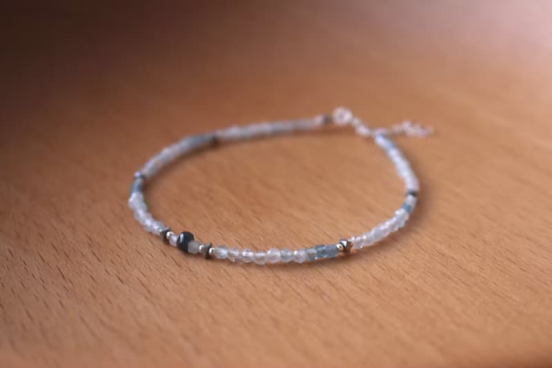 手鍊 藍寶石 海藍寶 天然石 - 放鬆 -